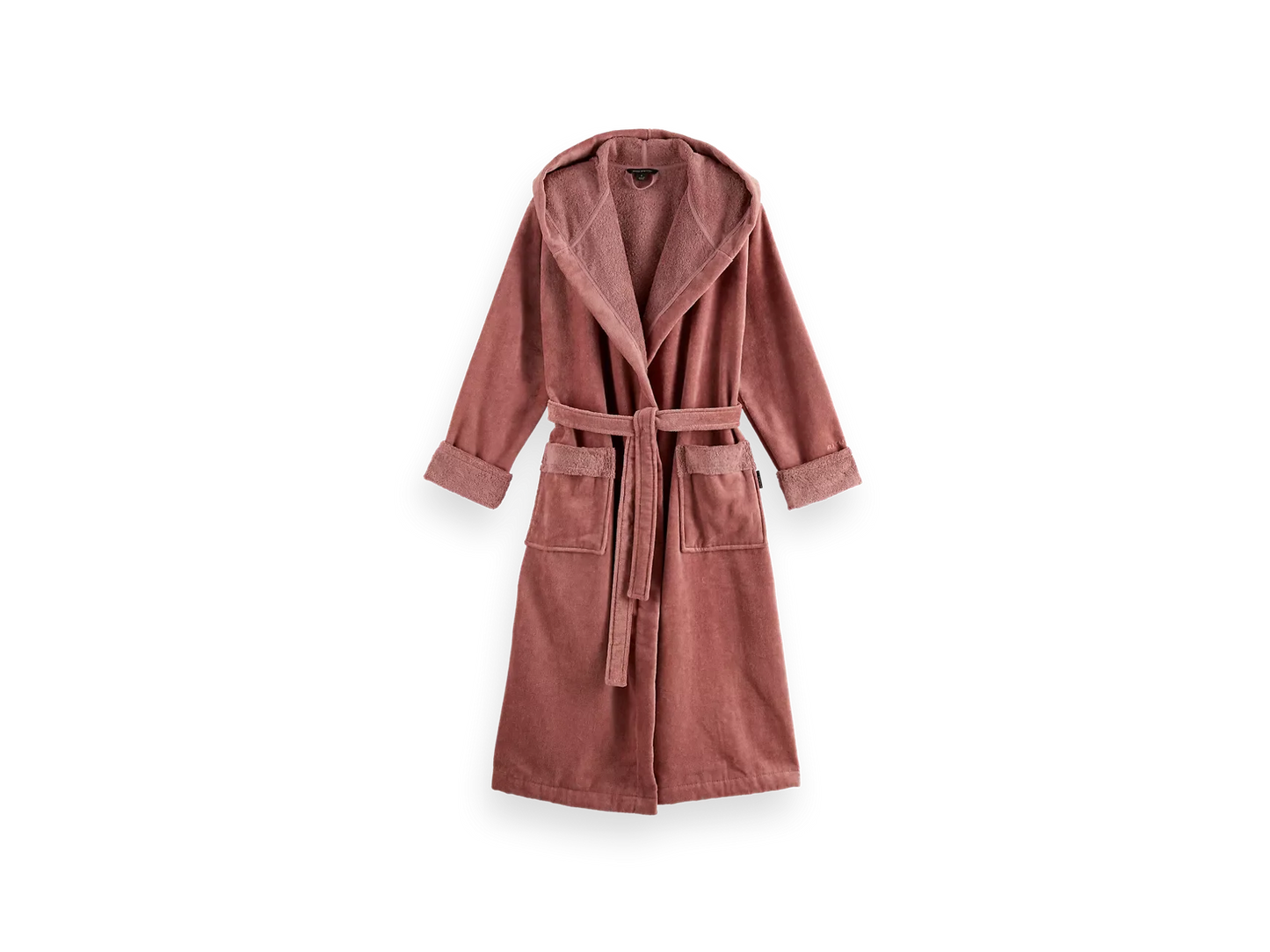 Super Smooth Cotton Bathrobe Women M Powder Pink