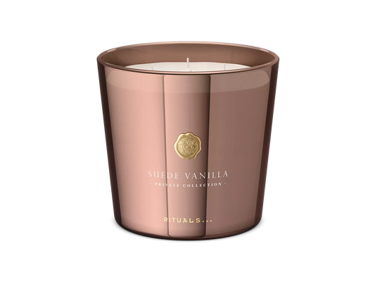 Private Collection Large Suede Vanilla Scented Candle geurkaars, 1600 gr
