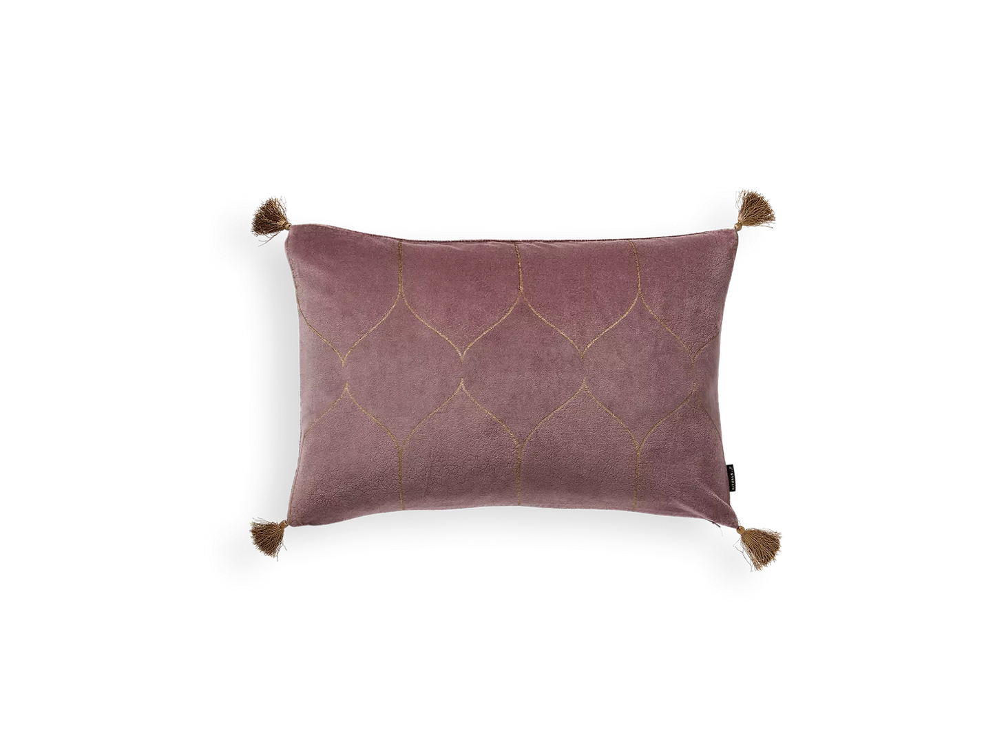 Vellore Cotton Velvet Cushion case 60x40cm Vintage Pink