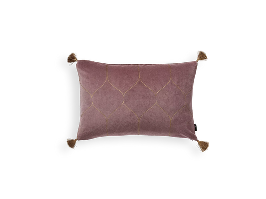 Vellore Cotton Velvet Cushion case 60x40cm Vintage Pink