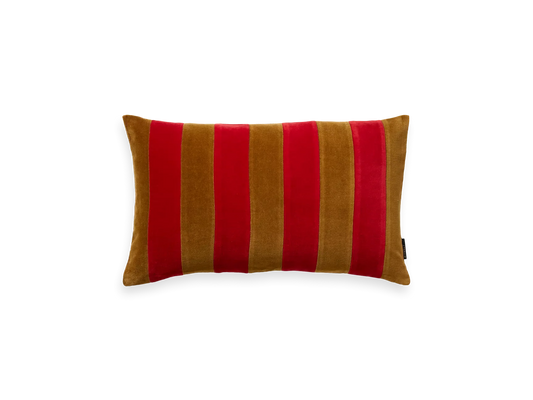 Vellore Cushion Cover Red Stripes 50 x 30cm