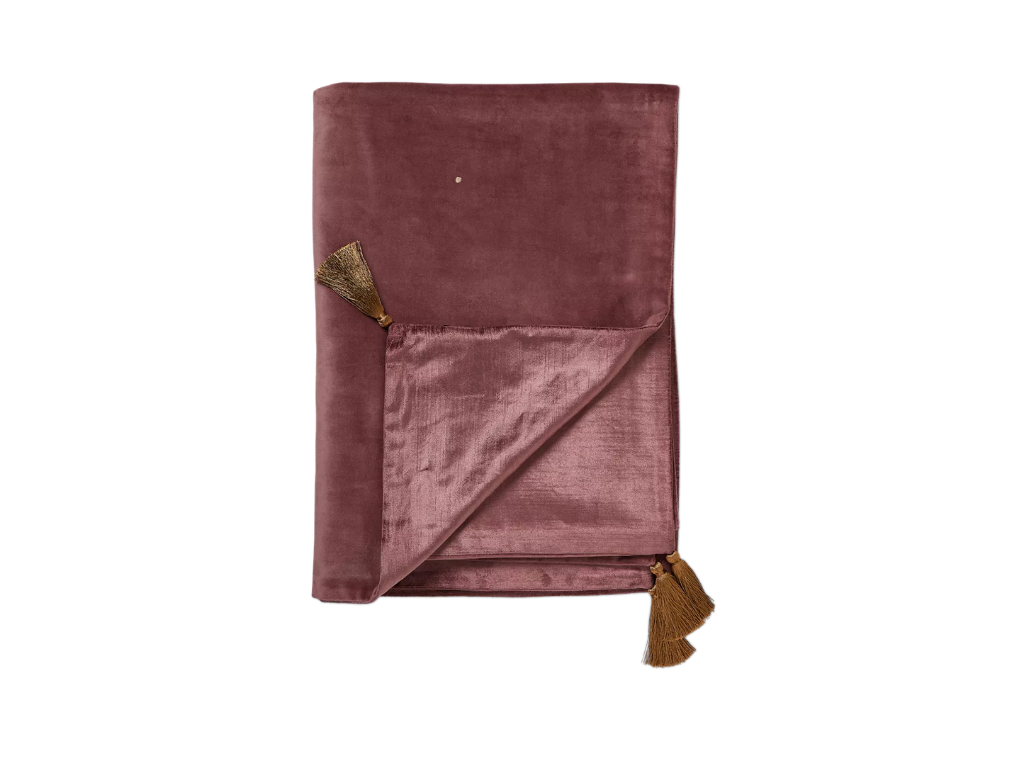 Vellore Cotton Velvet Throw 180x140cm Vintage Pink