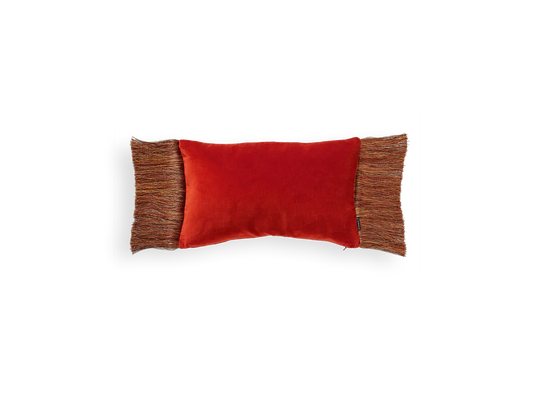 Vellore Cotton Velvet Cushion case 50x30cm Warm Orange