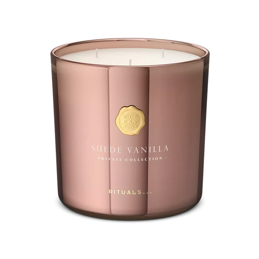 Private Collection Medium Suede Vanilla Scented Candle luxury scented candle, 1000 gr