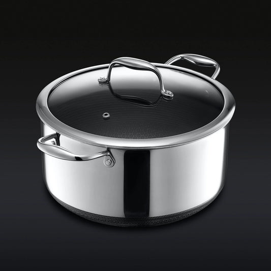 Hybrid Stock Pot With Lid, 8-Qt