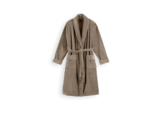 Super Smooth Cotton Bathrobe Men Sand L
