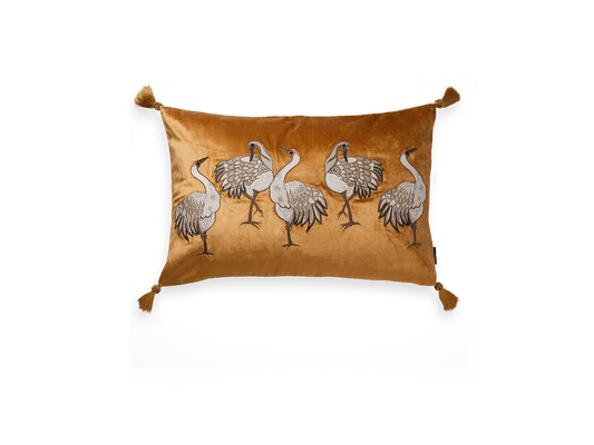 House of Rituals Tsuru Birds Cushion Cover embroided cushion cover 60x40 cm