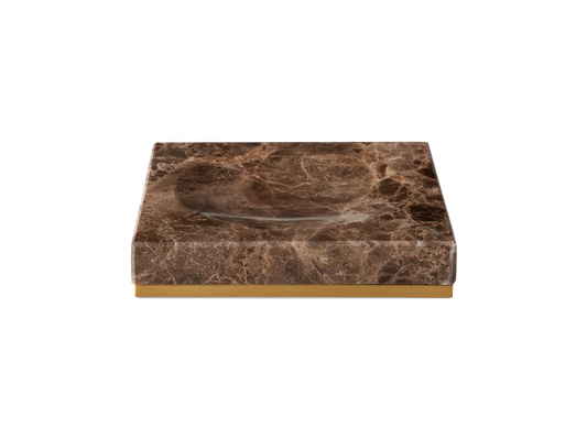 Dedaine Soap Tray Brown Marble