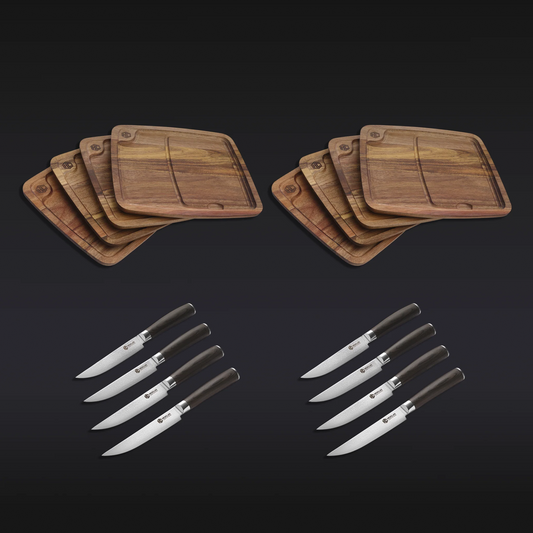 Steak Knife & Bistecca Plate Set, 16-pc (Espresso)