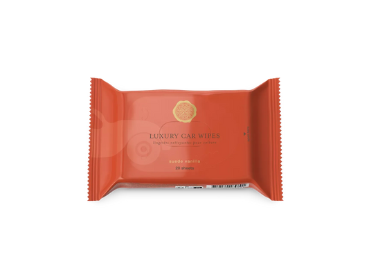 Suede Vanilla Car Wipes