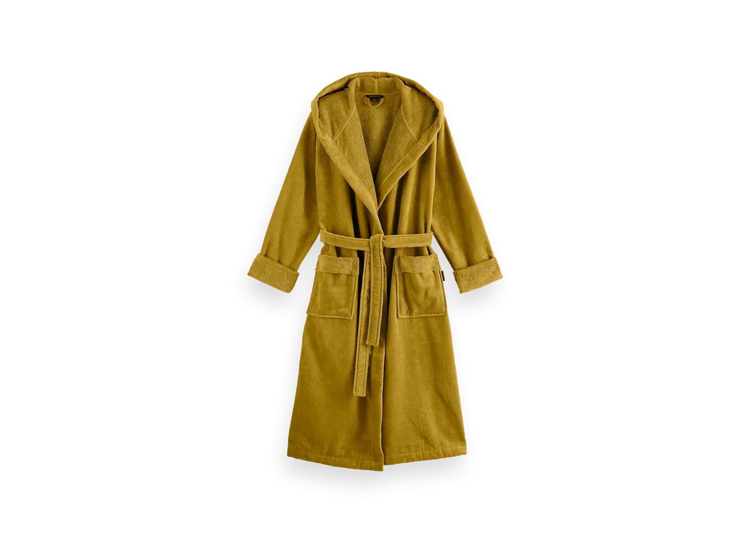 Super Smooth Cotton Bathrobe Women Mustard M