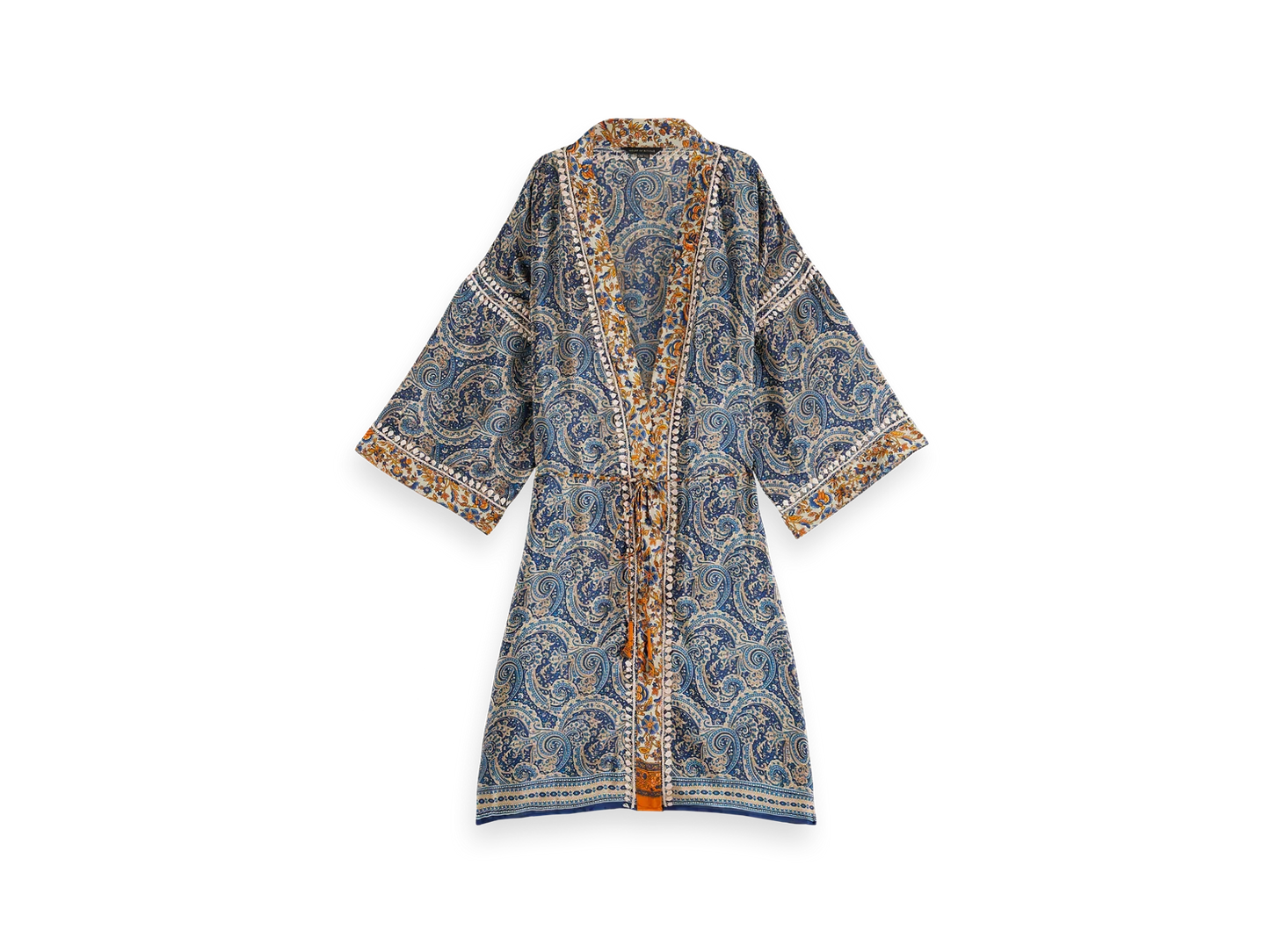 Jaypur Saree Kimono Cobalt Blue
