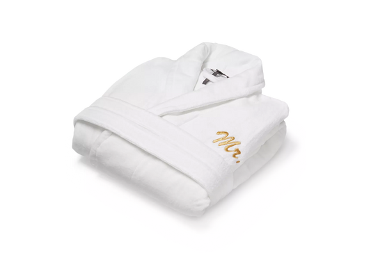 Mr Bathrobe - White - L
