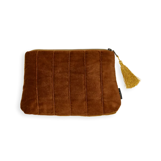 House of Rituals Vellore Collection Toiletry Bag cotton velvet pouch medium