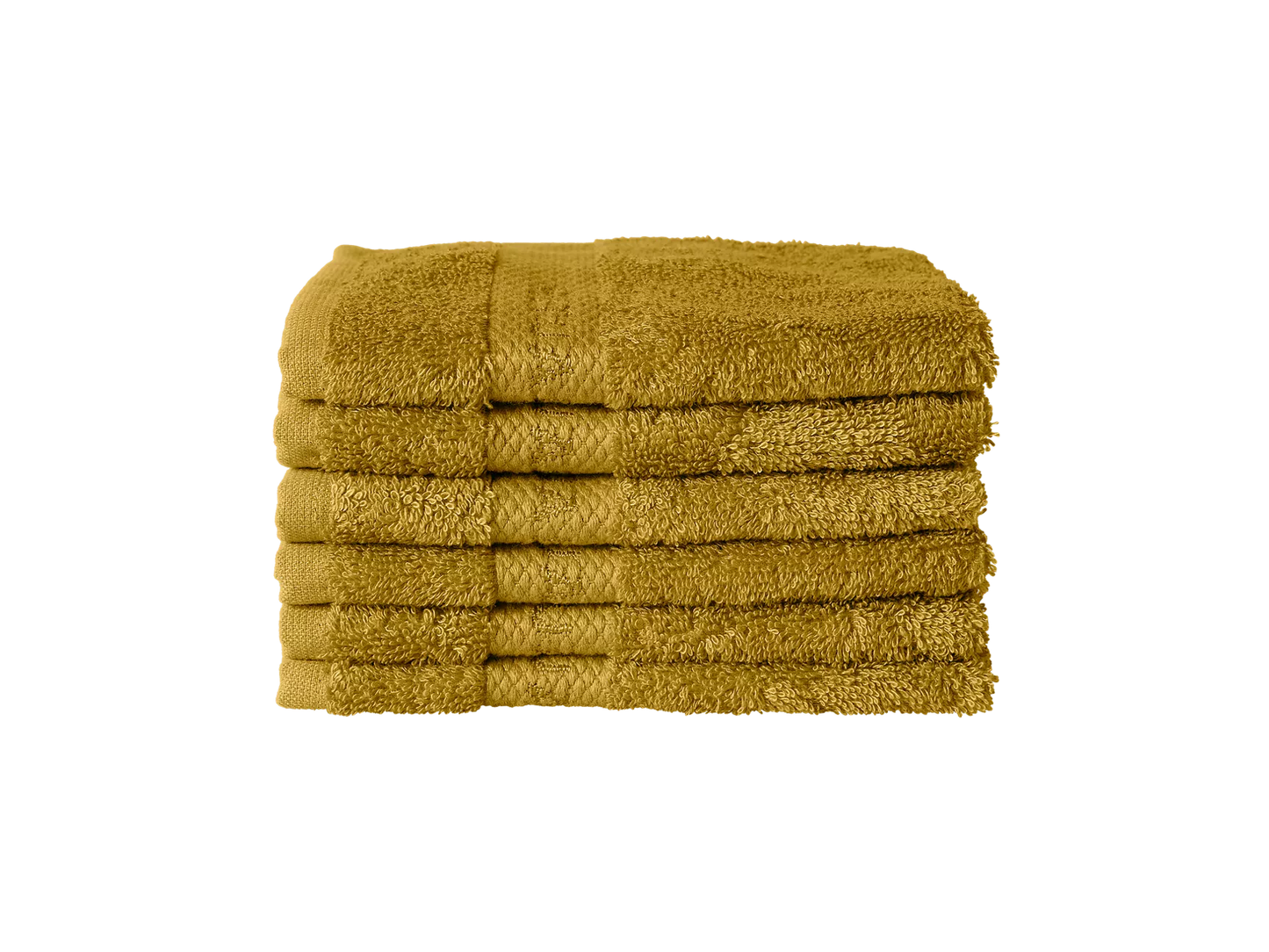 Super Smooth Cotton Guest Towel 30x30cm Mustard