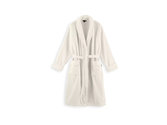 Super Smooth Cotton Bathrobe Men S Off White