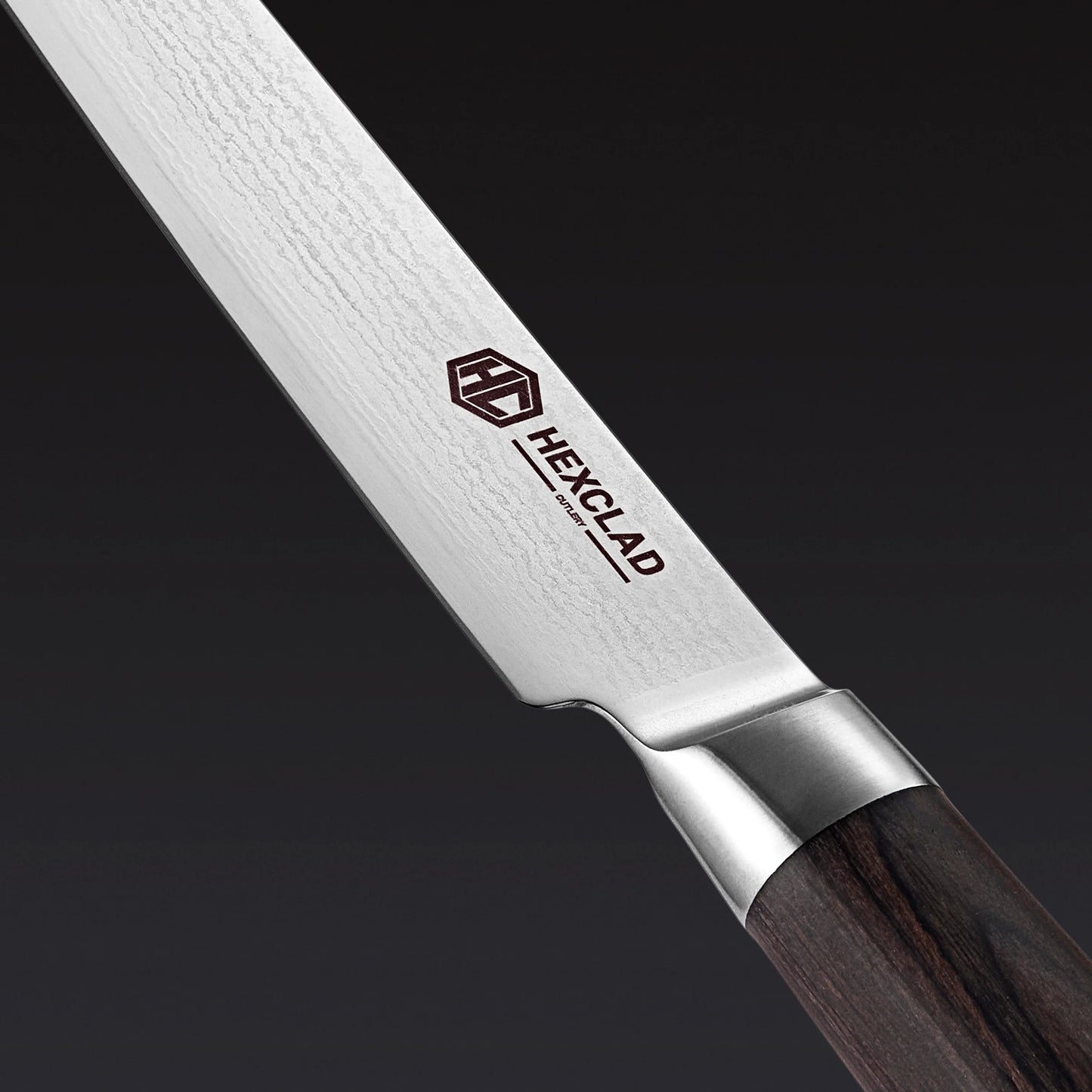 Damascus Steel Steak Knife Set, 8-pc (Espresso)
